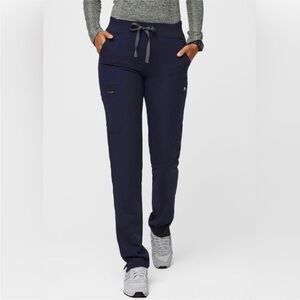 Figs Yola Skinny Scrub Pants Blue